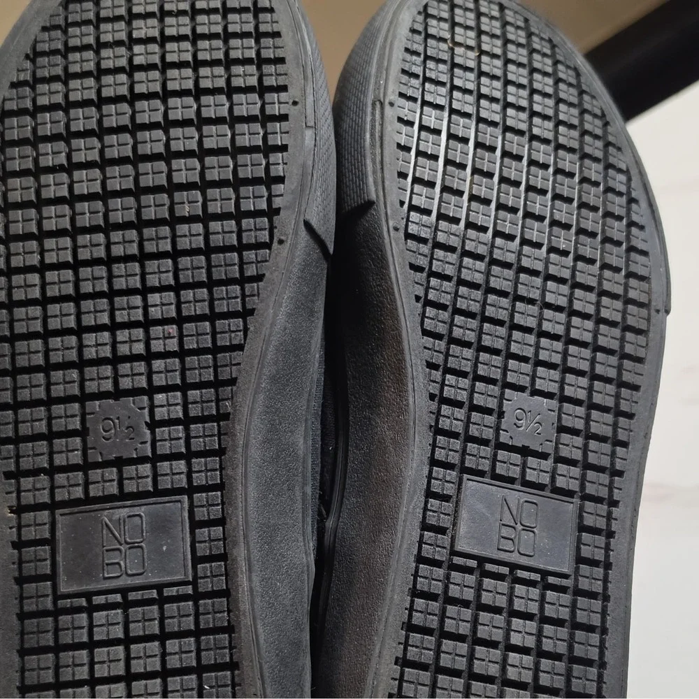 NOBO Men's Black Canvas Slip-On Casual Shoes Memory Foam Round Toe US‎ 9.5